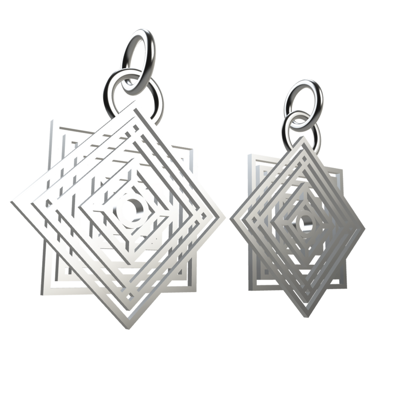 Vortex Pendant Earrings White Light Collection