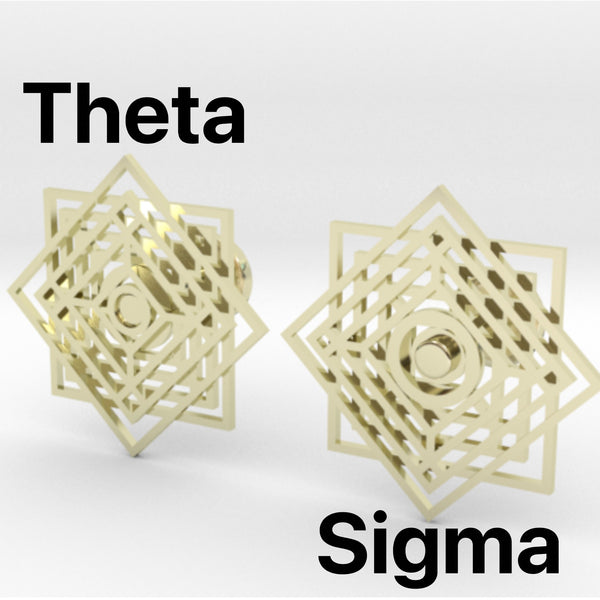 TARDIS in the Vortex Inspired Cufflinks Theta Sigma