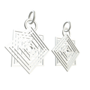 Vortex Pendant Earrings White Light Collection