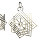 Vortex Pendant Earrings White Light Collection