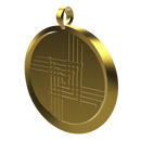 Saint Brigid Cross Medallion Pendant