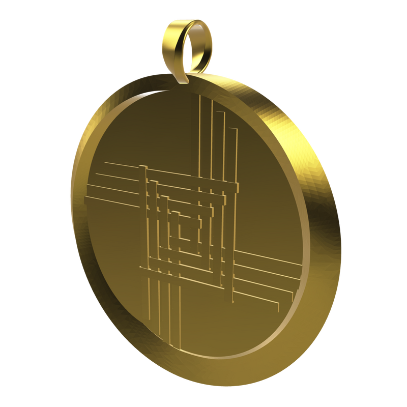 Saint Brigid Cross Medallion Pendant