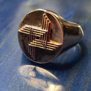 Saint Brigid Cross Signet Ring