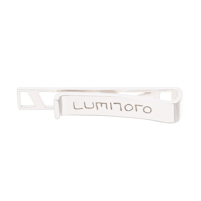 Voronoii Man silver tie bar