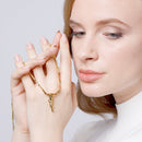 14 Karat Gold Salvador Dali Crucifix Necklace