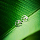 Voronoii silver earrings