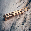 Voronoi Man Raw bronze tiebar