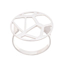 Voronoii silver ring