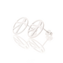 Voronoii silver earrings